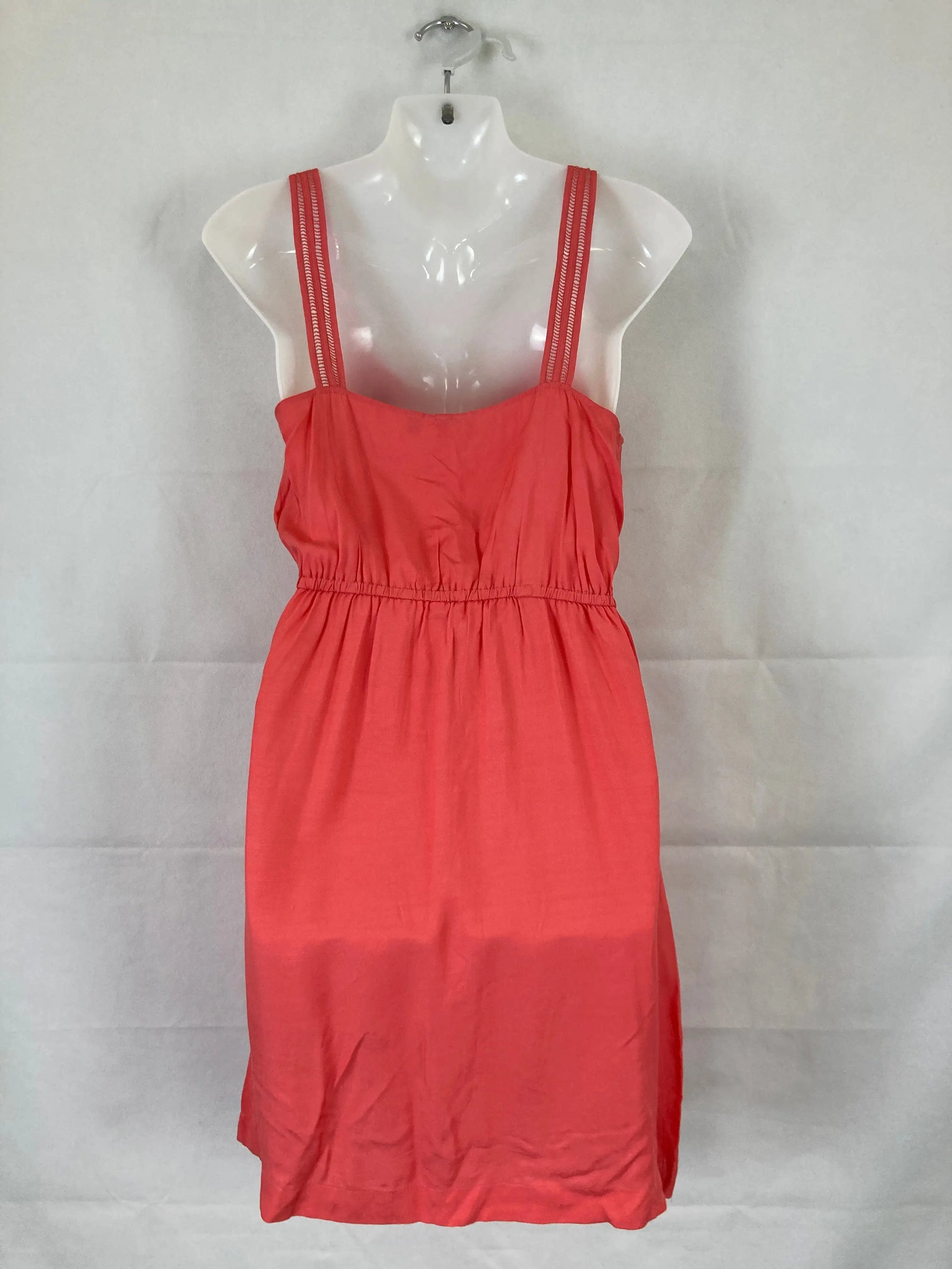 Piper Salmon Casual Midi Dress Size 8 by SwapUp-Online Second Hand Store-Online Thrift Store