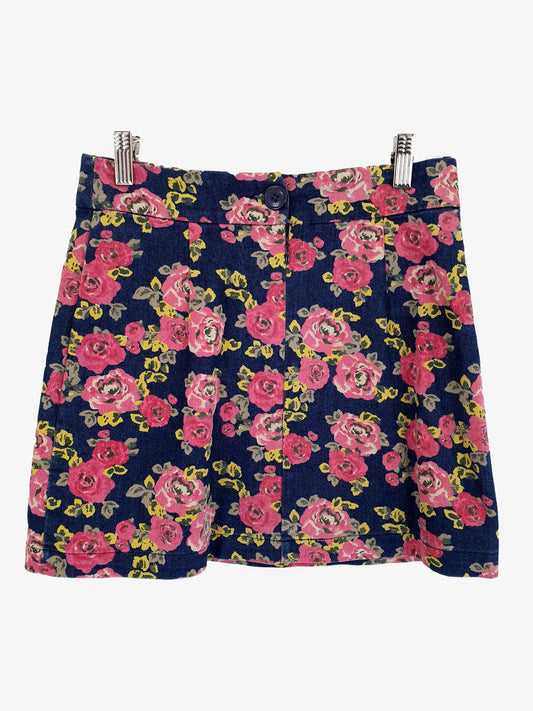 Princess Highway Denim Print Midi Skirt Size 8 by SwapUp-Online Second Hand Store-Online Thrift Store