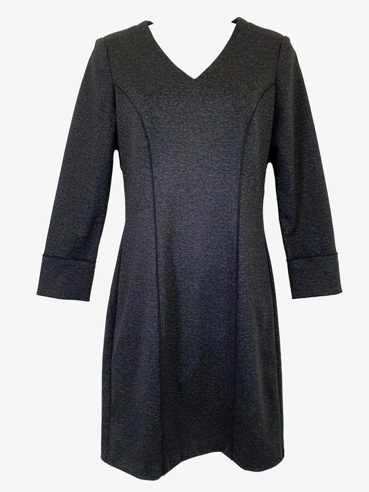 Veronika Maine Long Sleeve Midi Dress Size 6 by SwapUp-Second Hand Shop-Thrift Store-Op Shop 
