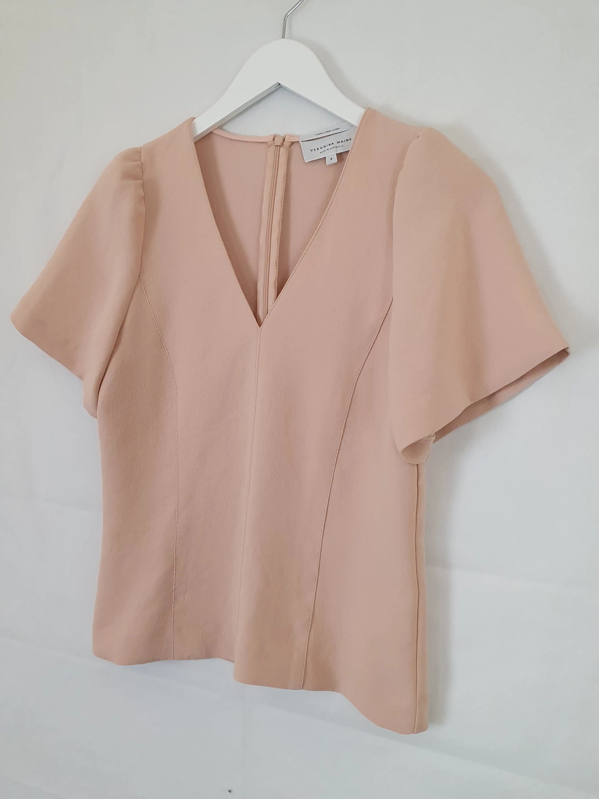 Veronika Maine Office Style Top Size 6 by SwapUp-Second Hand Shop-Thrift Store-Op Shop 
