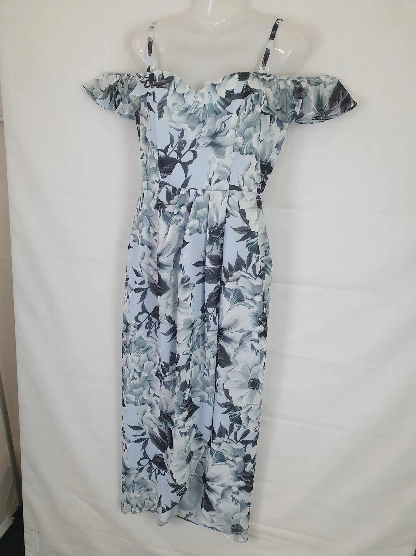 Wayne Cooper Floral Slit Midi Dress Size 10 by SwapUp-Online Second Hand Store-Online Thrift Store