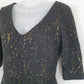 Wayne Cooper Lace Gold Evening Midi Dress Size 8 by SwapUp-Online Second Hand Store-Online Thrift Store